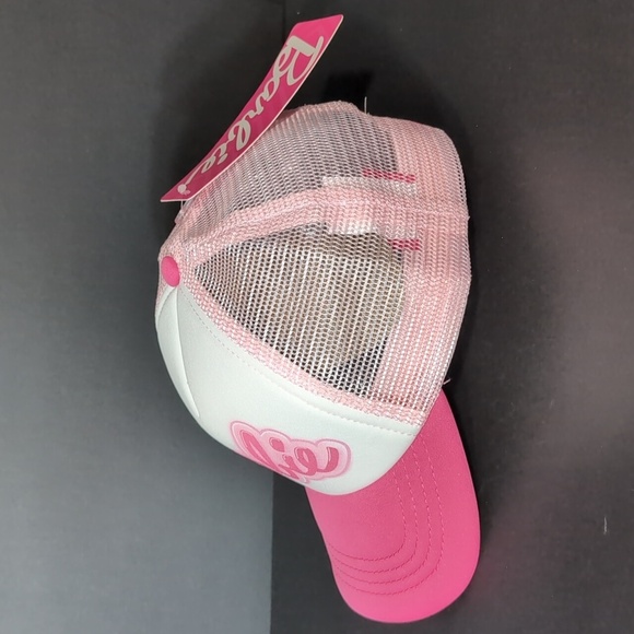 Mattel, Berkshire Fashions,Barbie Pink/White Trucker Hat,NWT. - Picture 2 of 8